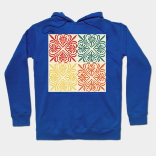 vintage colorful pattern Hoodie